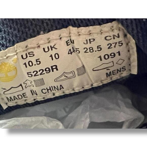 Timberland Boat Shoes Mens 10.5M Leather Tan Brown Rubber Sole 5229R - Picture 8 of 11